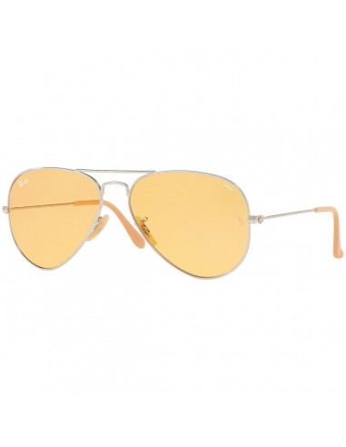 Ray-Ban Unisex Sunglasses - Evolve Orange Lens Silver Metal Frame | RB3025 9065V9 55 les ctes