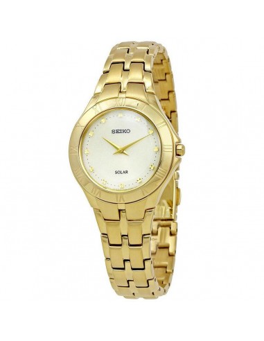 Seiko Women's Quartz Watch - Recraft Champagne Dial Yellow Gold Bracelet | SUP310 suggérées chez