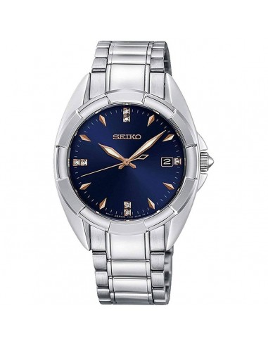 Seiko Women's Diamond Watch - Mallisto Blue Dial Silver Tone Bracelet | SKK889P1 les muscles