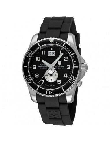 Victorinox Swiss Army Men's Watch - Maverick GS Dual Time Black Rubber Strap | 241440 acheter en ligne