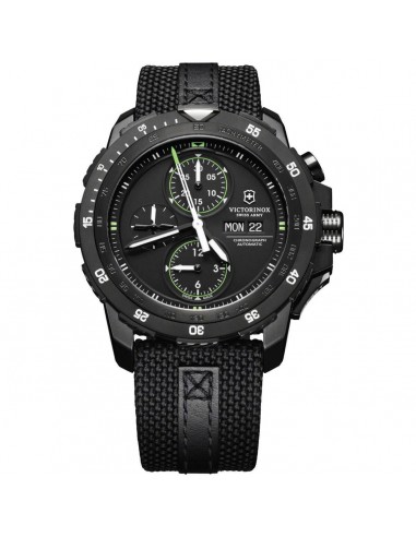 Victorinox Swiss Army Men's Automatic Watch - Alpnach Black Dial Nylon Strap | 241527 Faites des économies