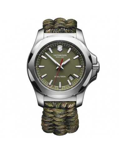 Victorinox Swiss Army Men's Watch - I.N.O.X. Green Dial Textile Strap | 241727 soldes