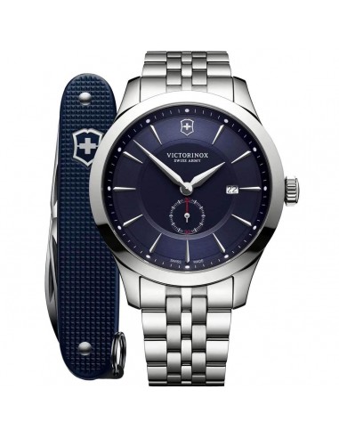 Victorinox Swiss Army Men's Watch with Knife - Alliance Silver Bracelet | 241763.1 le concept de la Pate a emporter 