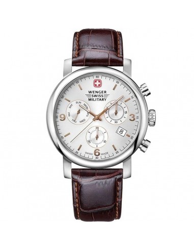 Wenger Swiss Military Men's Watch - Urban Classic Dark Brown Strap | 01.1043.215S commande en ligne