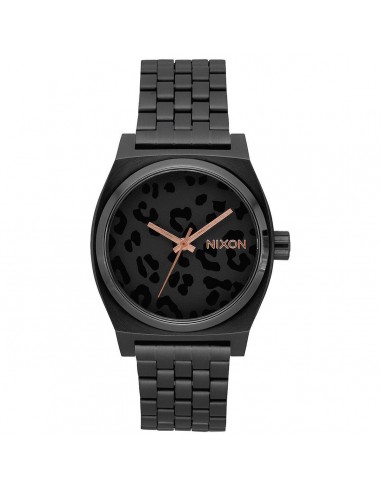 Nixon Men's Quartz Watch - Time Teller Cheetah Print Black Dial Bracelet | A0452125 2024