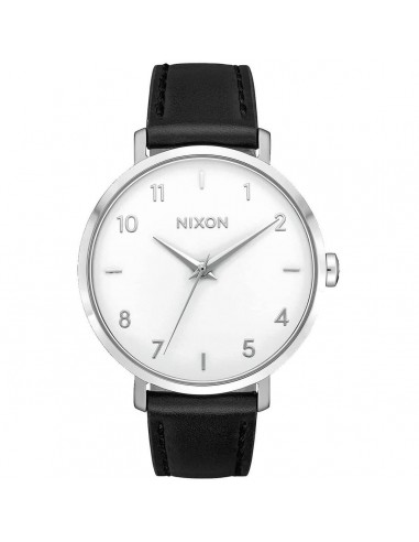 Nixon Women's Quartz Watch - Arrow White Dial Black Leather Strap | A10913162 prix pour 