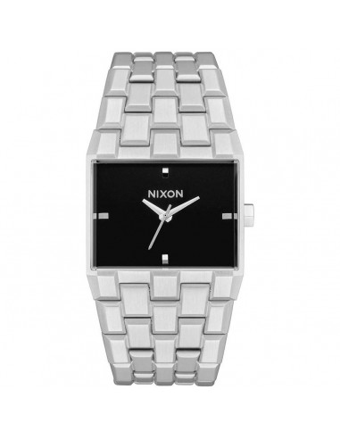 Nixon Women's Quartz Watch - Ticket Black Dial Silver Tone Bracelet | A1262625 livraison et retour toujours gratuits