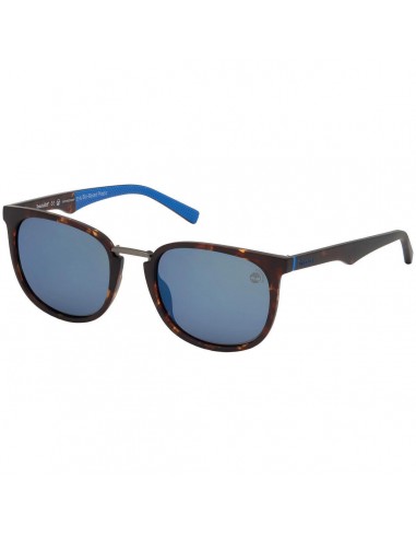 Timberland Men's Sunglasses - Smoke Polarized Lens Plastic Round Frame | TB9175 5452D des créatures d'habitude