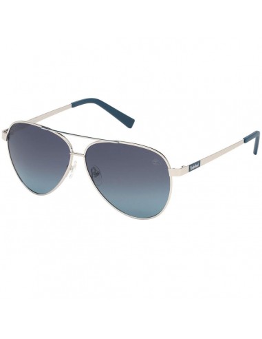 Timberland Men's Sunglasses - Silver Metal Aviator Full-Rim Frame | TB9188 6010D pas cheres