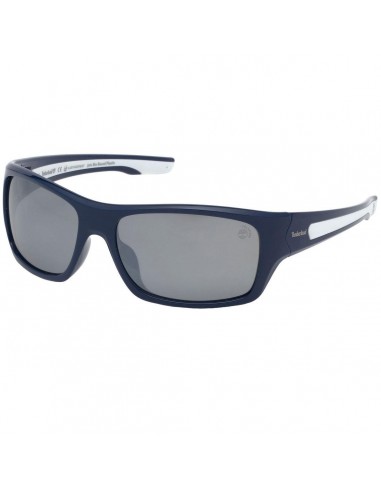 Timberland Men's Sunglasses - Shiny Blue Plastic Rectangular Frame | TB9192 6590D Venez acheter