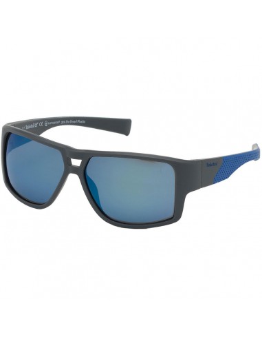 Timberland Men's Sunglasses - Full Rim Square Frame Blue Plastic Lens | TB9204 6020D d'Europe débarque