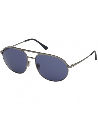 Tom Ford Men's Sunglasses - Gio Blue Mirrored Lens Dark Grey Frame | FT0772 6113V acheter en ligne