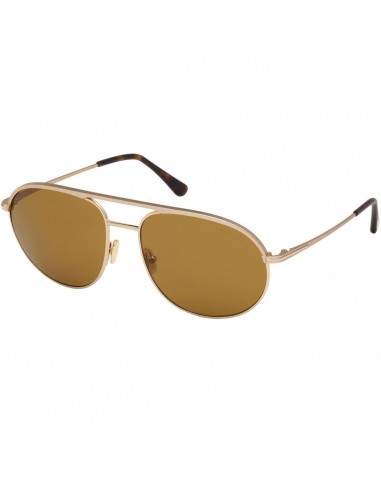 Tom Ford Men's Sunglasses - Gio Brown Lens Matte Rose Gold Frame | FT0772 6129E vente chaude votre 