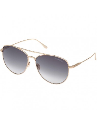 Tom Ford Women's Sunglasses - Milla Gradient Smoke Lens Metal Frame | FT0784 5928B français