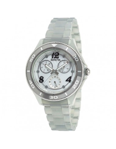 Invicta Women's Quartz Watch - Anatomic Grey Case Plastic Bracelet | 30368 livraison et retour toujours gratuits