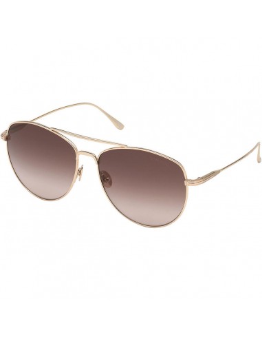 Tom Ford Women's Sunglasses - Milla Gradient Brown Lens Metal Frame | FT0784 5928F les muscles