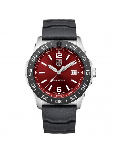 Luminox Men's Watch - Sea Pacific Diver Crimson Red Dial Black Rubber Strap | 3135 prix