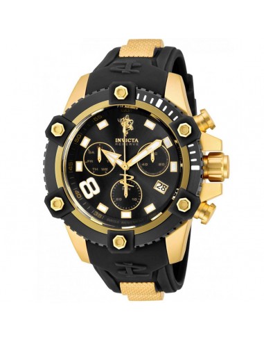 Invicta Men's Chrono Watch - Sea Base Rotating Bezel Black Dial Two Tone Strap | 17976 livraison gratuite