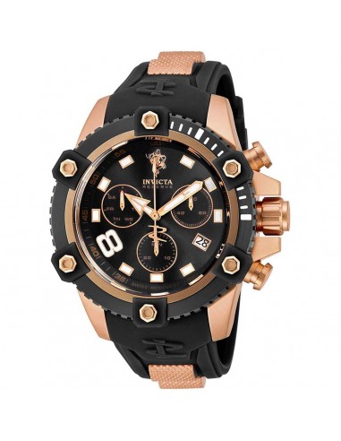 Invicta Men's Chronograph Watch - Sea Base Two Tone Rose Gold and Black Strap | 17978 pas cher chine