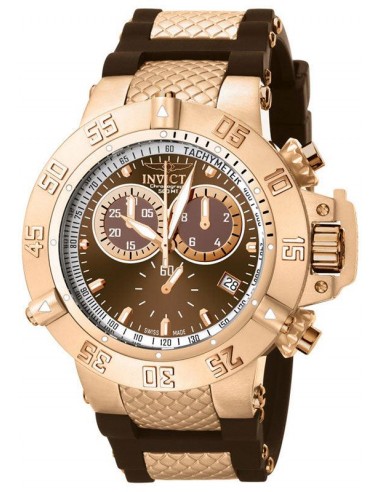 Invicta 5510 Men's Subaqua Collection Rose Gold-Tone Chonograph Watch paiement sécurisé