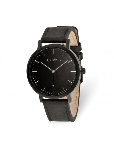 Chisel Matte Black IP-plated Black Dial Watch du meilleur 