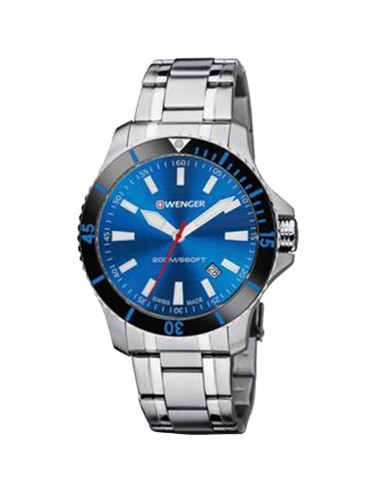 Wenger Men's Swiss Quartz Watch - Seaforce Blue Dial Dive | 01.0641.123 pour bénéficier 