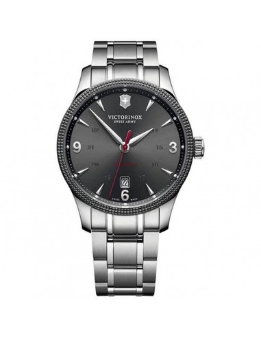 Victorinox Swiss Army Men's Automatic Watch - Alliance Grey Dial Bracelet | 241714.1 JUSQU'A -70%! 