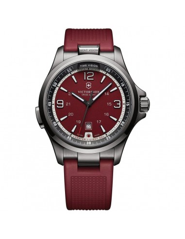 Victorinox Swiss Army Men's Quartz Watch - Night Vision Red Dial Rubber Strap | 241717 Découvrez la collection