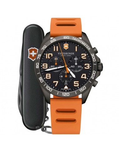 Victorinox Swiss Army Men's Chrono Watch - FieldForce Sport Orange Strap | 249163.1 vente chaude votre 