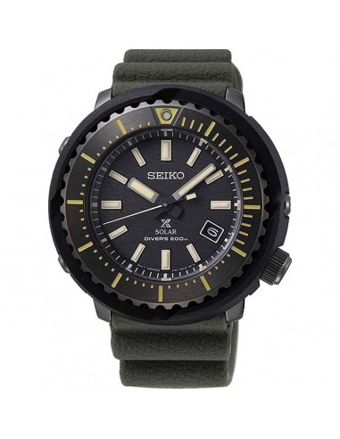 Seiko Men's Watch - Prospex Solar Powered Quartz Military Green Strap | SNE543P1 Dans la société mordern