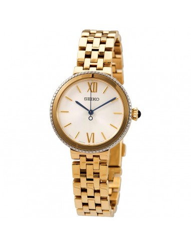 Seiko Women's Quartz Watch - Silver Tone Dial Yellow Gold Steel Bracelet | SRZ512P1 vous aussi creer 