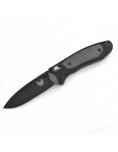 Benchmade Folding Knife - Mini Boost Black Plain Blade Dual Durometer Handle | 595BK destockage