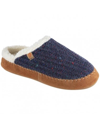 Acorn Women’s Clog - Sustainable Camden Navy Wool Rubber Outsole, S | A20136NBLWS Faites des économies