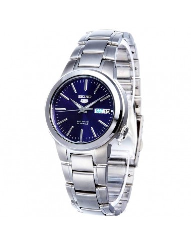 Seiko Men's Automatic Watch - Seiko 5 Blue Dial Stainless Steel Bracelet | SNKA05K1 france