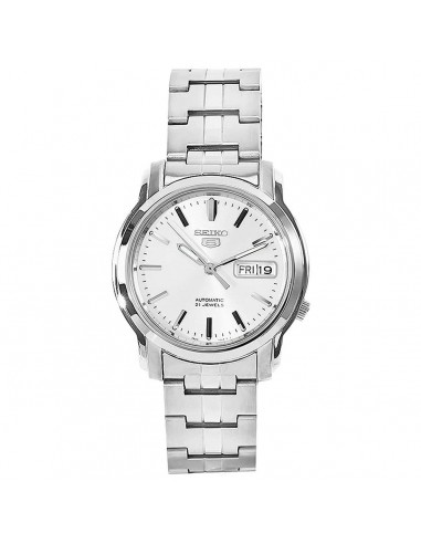 Seiko Men's Automatic Watch - Seiko 5 Silver Tone Stainless Steel Bracelet | SNKK65K1 l'achat 