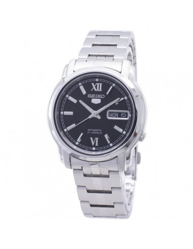 Seiko Men's Automatic Watch - Seiko 5 Black Dial Silver Tone Bracelet | SNKK81K1 Le MVP de beaucoup