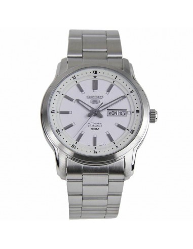 Seiko Men's Watch - Series 5 Automatic White Dial Silver Steel Bracelet | SNKP09K1 acheter en ligne