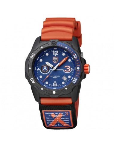 Luminox Men's Quartz Watch - Bear Grylls Survival Orange Rubber Strap | 3723.R3.1 Livraison rapide