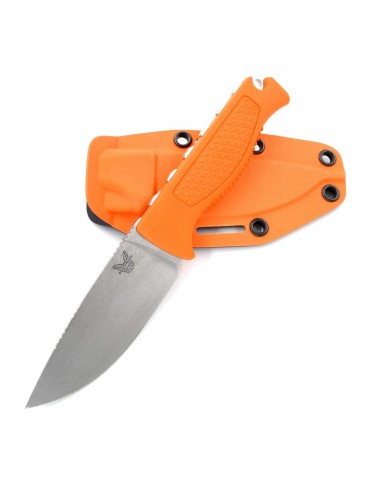 Benchmade Knife - Steep Country Orange Santoprene Handle Fixed Steel Blade | 15006 hantent personnes