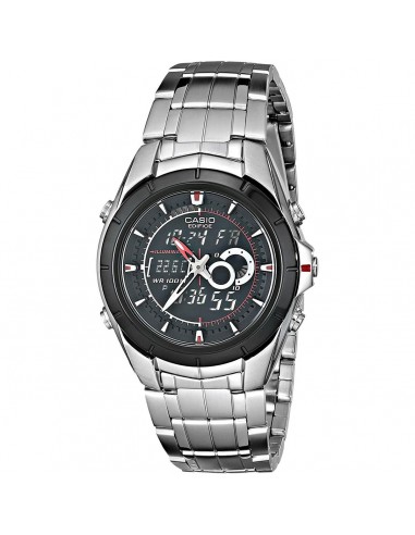 Casio Men's Quartz Watch - Edifice Analog-Digital Dial Silver Bracelet | EFA119BK-1A de France