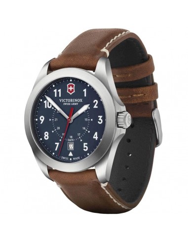 Victorinox Swiss Army Men's Quartz Watch - Heritage Blue Dial Leather Strap | 241964 ou a consommer sur place