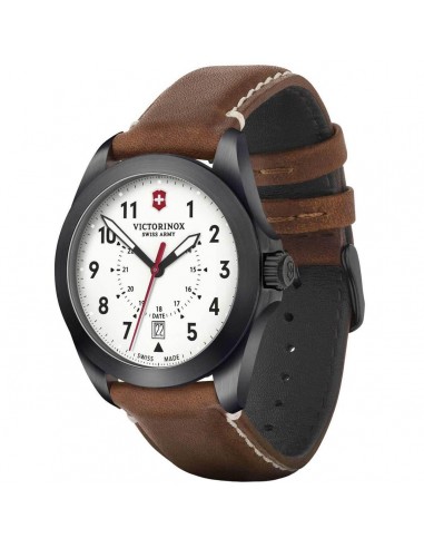 Victorinox Swiss Army Men's Quartz Watch - Heritage White Dial Brown Strap | 241969 Jusqu'à 80% De Réduction