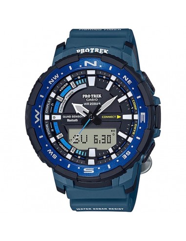 Casio Men's Alarm Watch - Pro Trek Analog-Digital Dial Blue Resin Strap | PRTB70-2 l'achat 