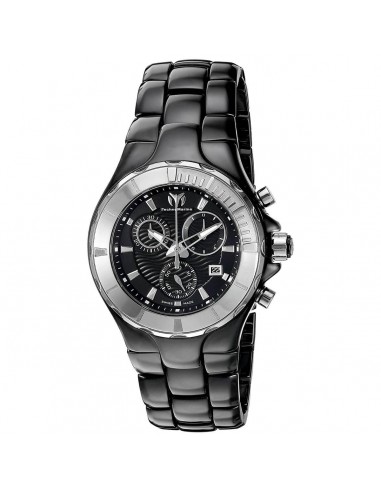 Technomarine Women's Chrono Watch - Cruise Black Dial Ceramic Bracelet | TM-110028C à prix réduit toute l'année