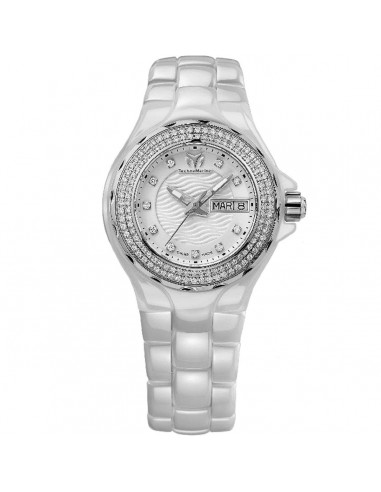 Technomarine Women's Diamond Watch - Cruise Quartz White Ceramic Bracelet | TM-111053 suggérées chez