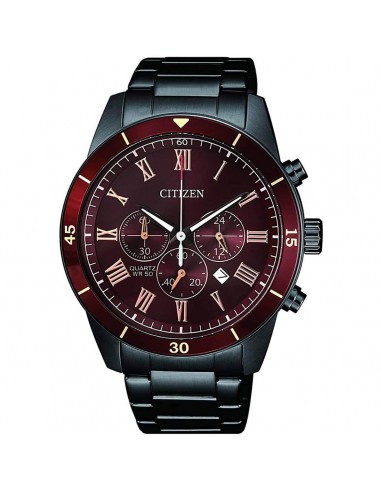 Citizen Men's Quartz Watch - Chronograph Brown Dial Black Bracelet | AN8167-53X l'évolution des habitudes 