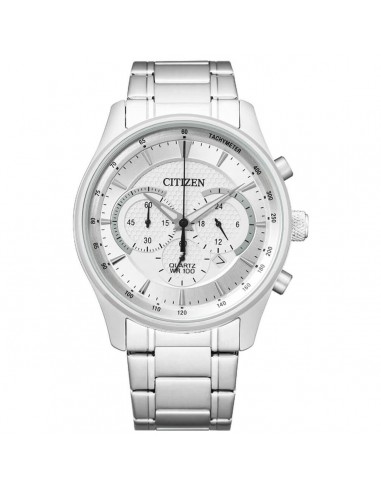 Citizen Men's Watch - Chrono Silver Tone Dial Stainless Steel Bracelet | AN8190-51A basket pas cher