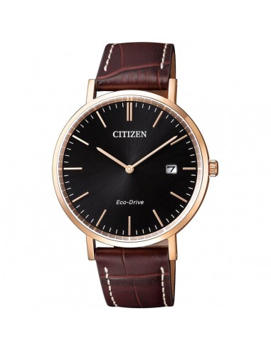 Citizen Men's Eco-Drive Watch - Dress Black Dial Brown Leather Strap | AU1083-13H Faites des économies