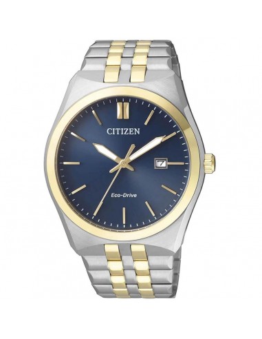 Citizen Men's Eco-Drive Watch - Dress Blue Dial Two Tone Bracelet | BM7334-66L Economisez 