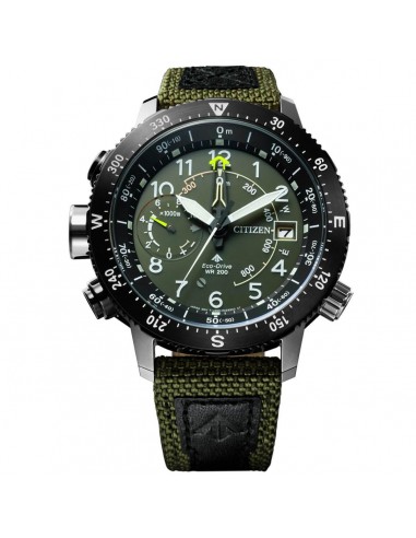 Citizen Men's Left Hand Watch - Promaster Chrono Green and Black Strap | BN4048-14X le concept de la Pate a emporter 